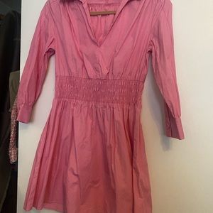 Zara pink shirt dress